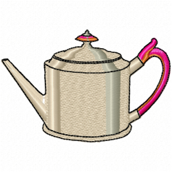 Teapots Embroidery Design 4 Teapots Embroidery Design 4